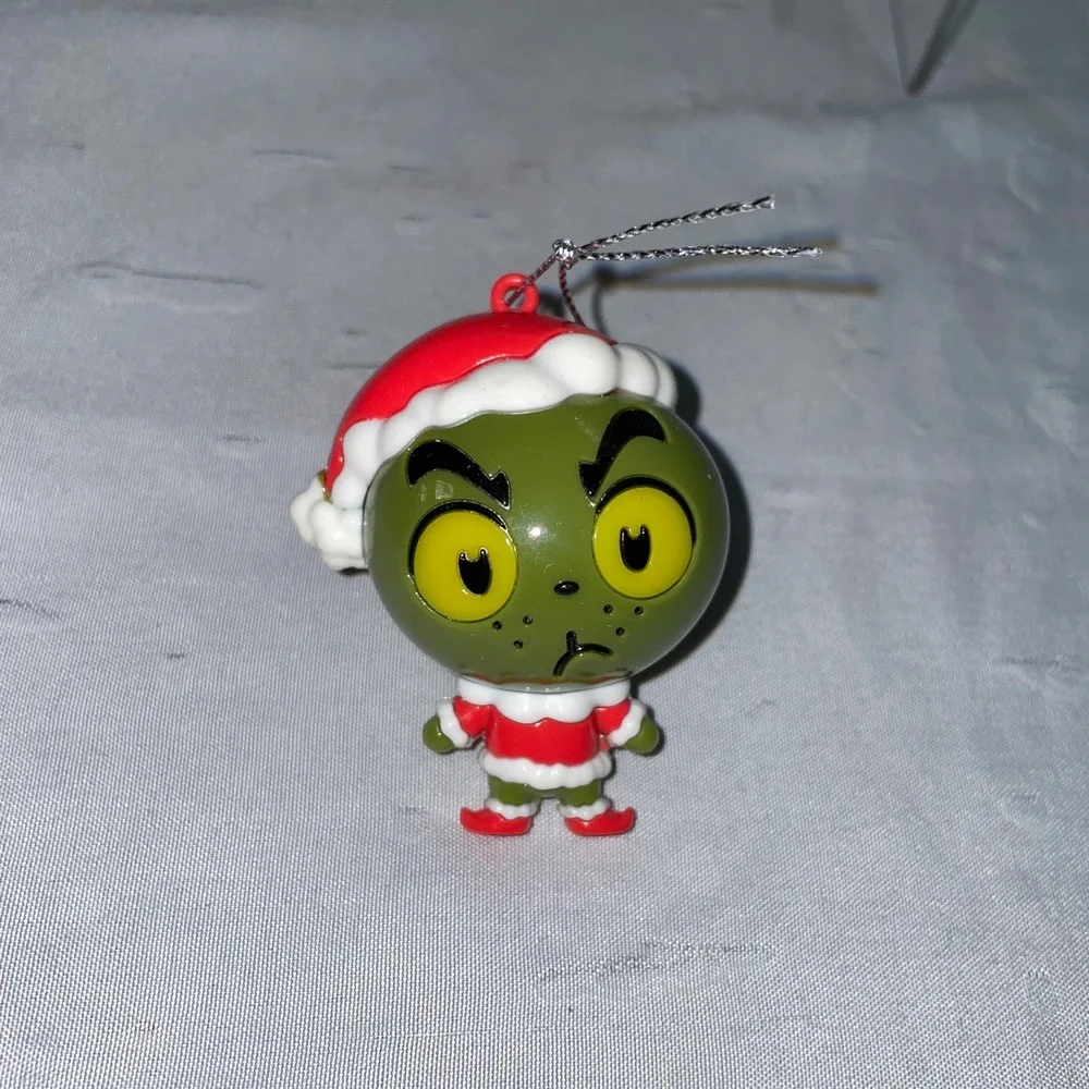 Hallmark Mystery Dr Seuss The Grinch Christmas Tree Ornament Santa Suit Green